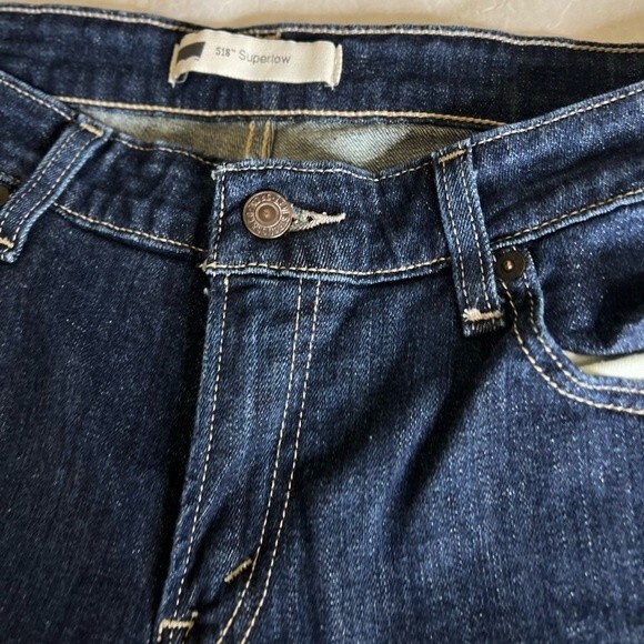Levis 518 superlow bootcut  Size 13M/31 Color Blue for women’s - Picture 7 of 16
